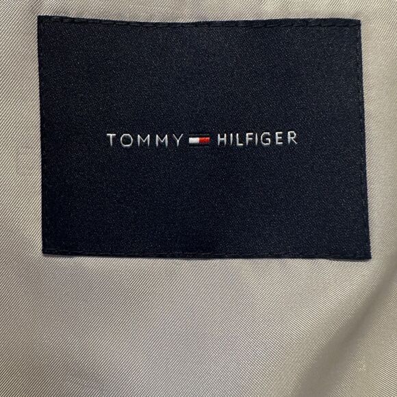 TOMMY HILFIGER Men’s Blazer 42L Gray Sport Coat Unstructured 2-Button Jacket - Picture 14 of 14